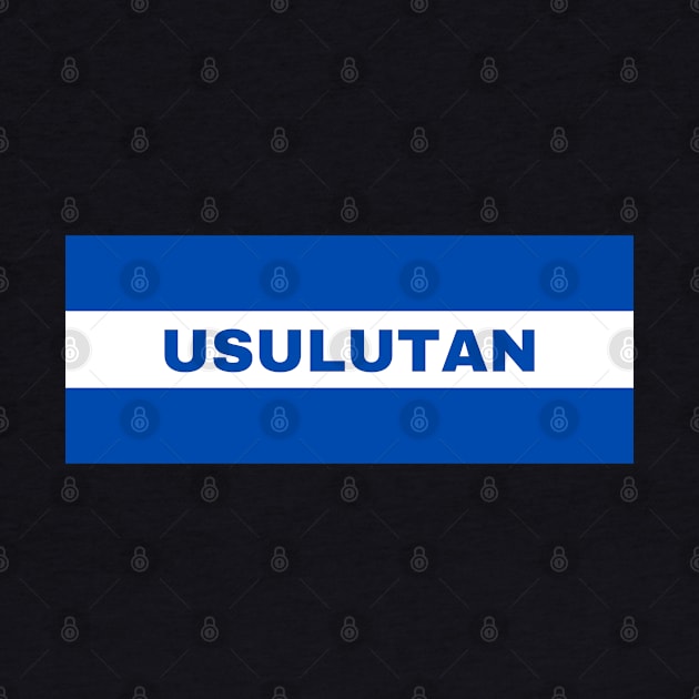 Usulutan City in El Salvador Flag Colors by aybe7elf